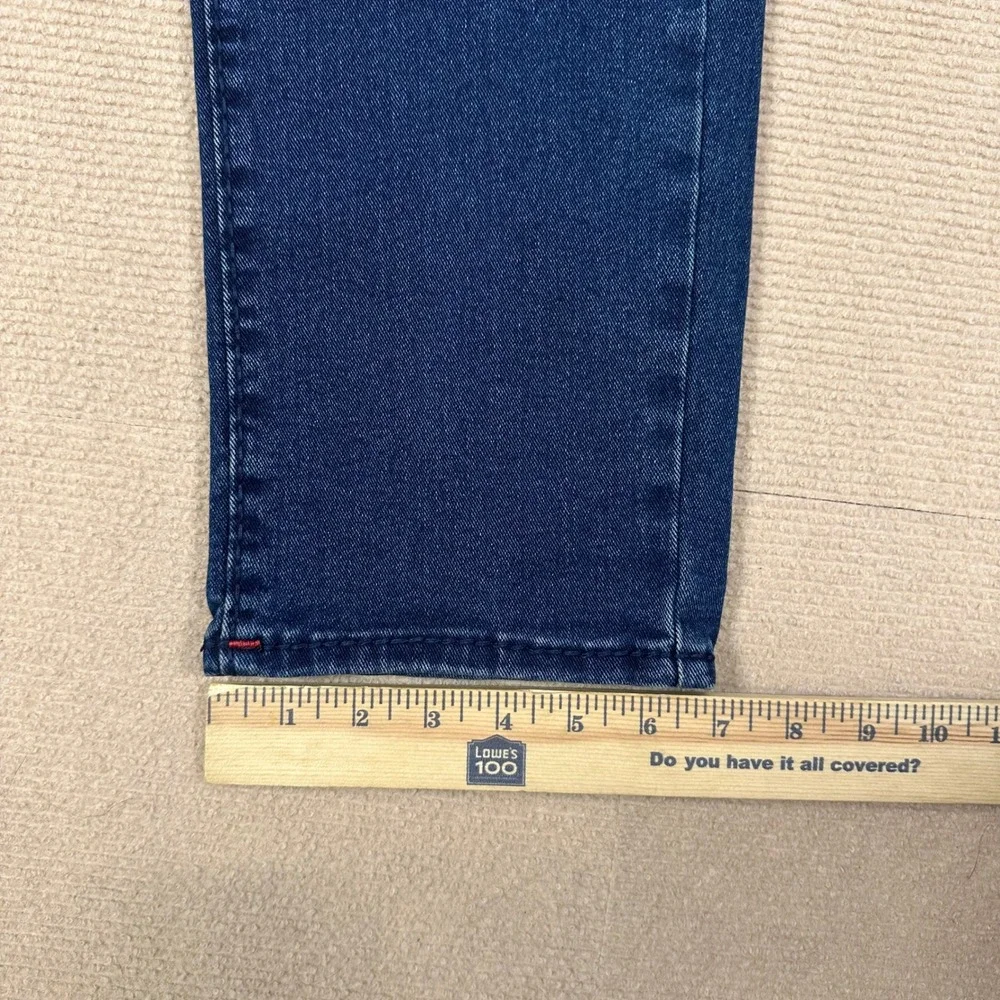True Religion Big T Flap Jeans Men 30x30 Geno Relaxed Slim Dark Wash Red Stitch